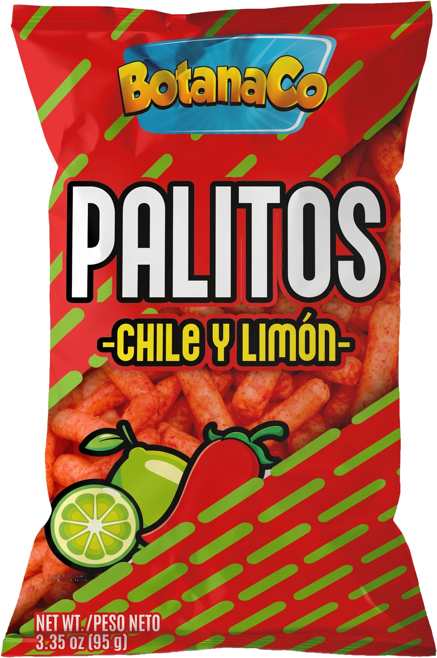 BotanaCo Palitos Chile & Lime wheat snack